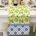 thumbnail image 2 of asddcavvf Petit Drapeau de Table Frais Printemps et Été Nappe en Lin Imprimé Fleurs 9 Chemins de Table, 2 of 6