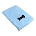 thumbnail image 2 of Bone Dry Embroidered Microfiber Pet Towel, Blue, Large, 2 of 5