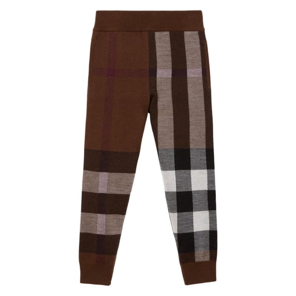 Burberry Kids Check-Pattern Wool Trousers, Size 10Y
