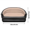 thumbnail image 2 of Inflatable Sofa Bed, Inflatable Deck Chair with Air Pump, Lazy Sofa Bed Air Couch for Camping, Foldable Lounge Chair for Bedroom, Living Room, Office, Travel, Camping , Double Size, 2 of 11