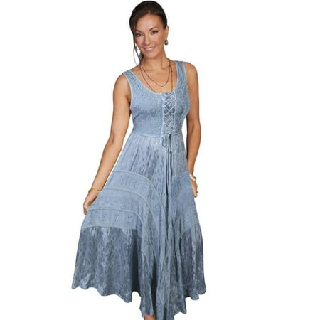 Honey Creek HC118 ASG XL Lace-Up Dress, Ash Gray - Extra Large