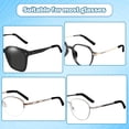 thumbnail image 6 of Artrylin 2-Pair Anti-Slip Elastic Comfort Eyeglasses Temple Tips Sleeve, - Anti-Slip Glasses Arm Covers for Round/Square Frames, Soft Ear Hook Sleeves Prevent Slipping (Black, Fits Most Glasses), 6 of 6