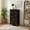 Color-2, variant on 4 Drawer Vertical Storage Dresser Floral vintage Black gold Oriental style art For with Wood Top Fabric Pull Drawers