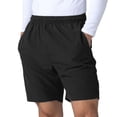 thumbnail image 1 of Finden & Hales- Pantalones cortos de deporte de microfibra para mujer (Negro), 1 of 2
