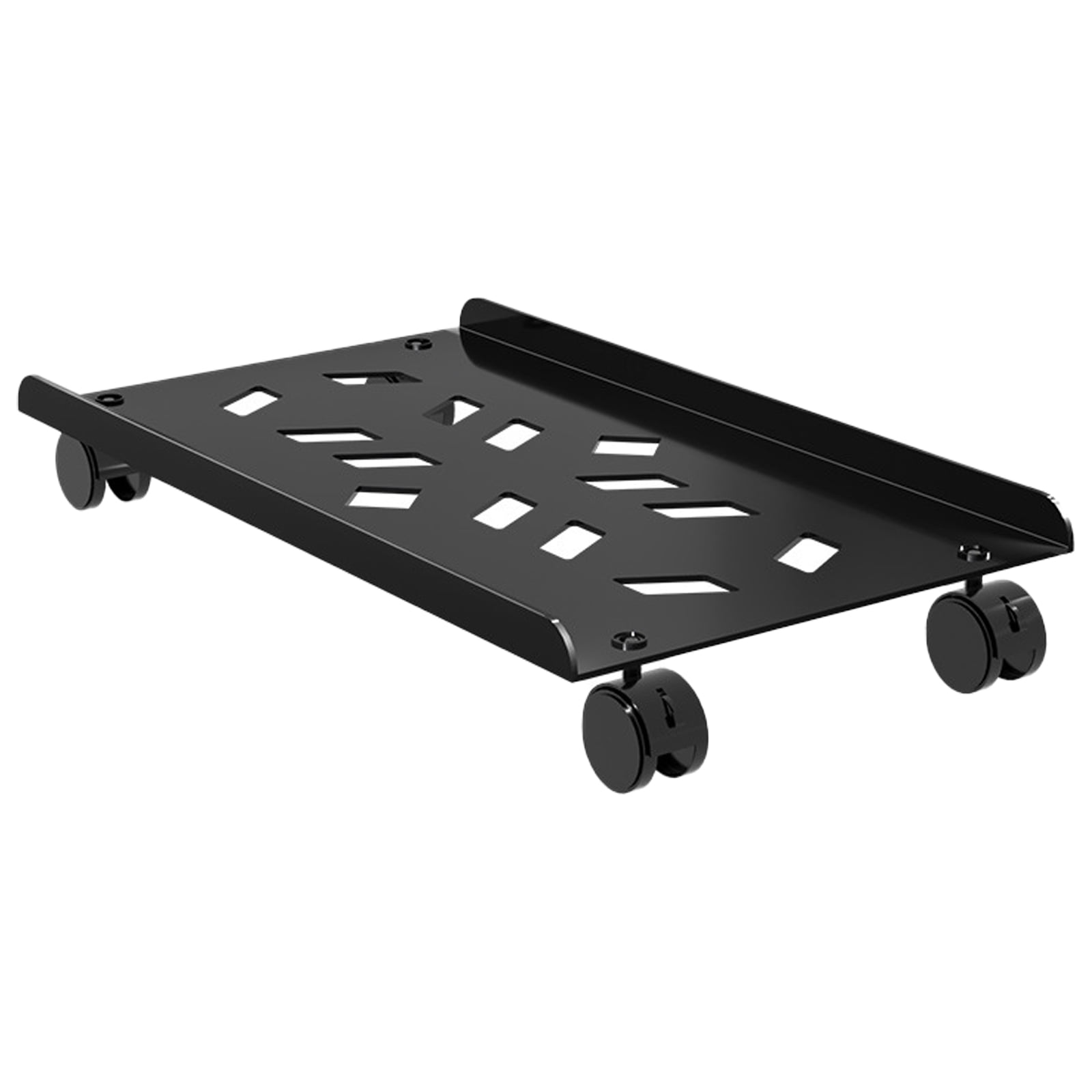 Adjustable Computer Tower Stand Tower Stand for Under Desk CPU Holder Floor Risers with 4 Wheel for Gamers