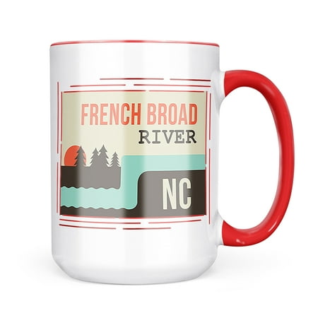 

Neonblond USA Rivers French Broad River - North Carolina Mug gift for Coffee Tea lovers