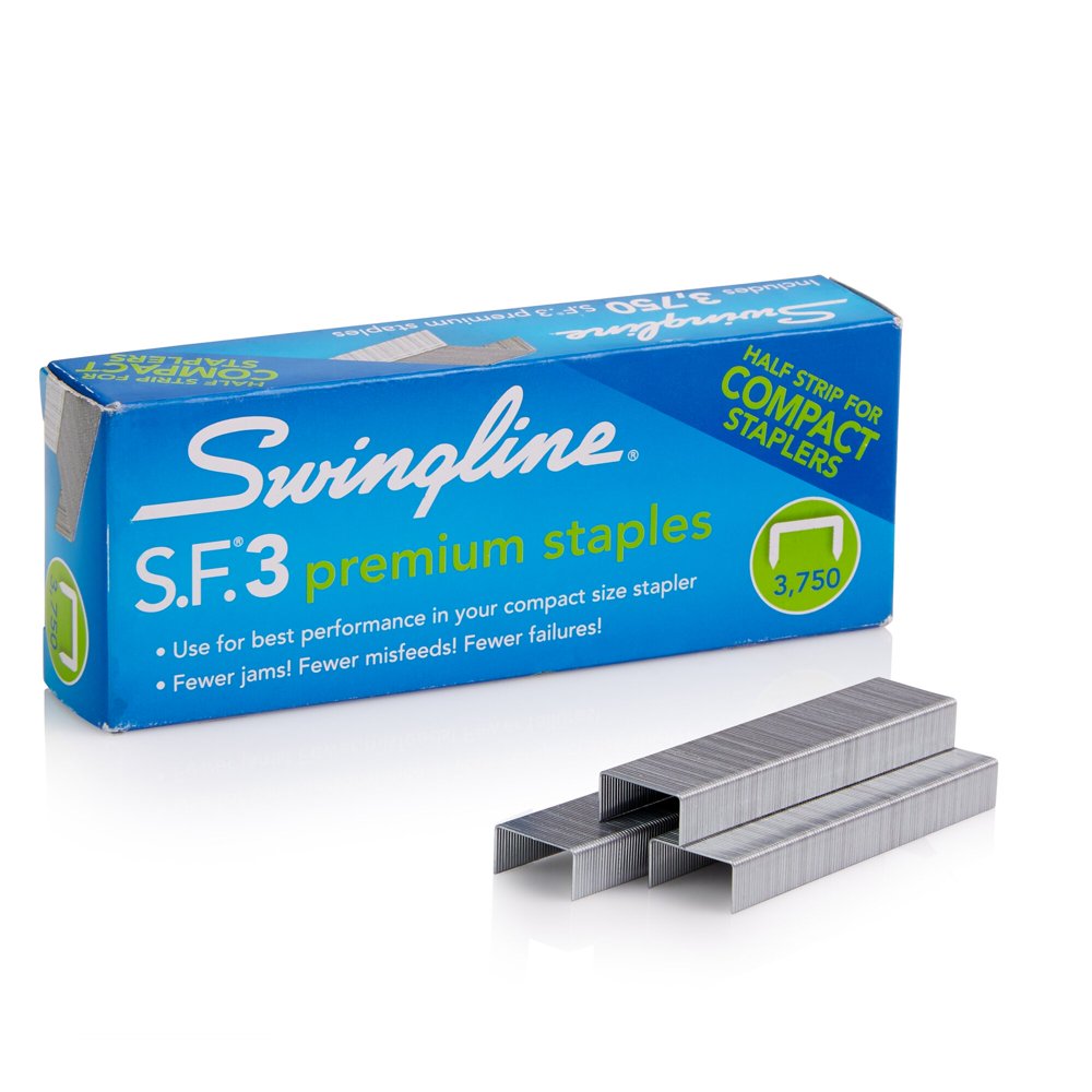 Swingline SF 3 Premium Staples 14 Leg Length 105 Per Strip 3750Box