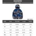 thumbnail image 6 of Boy's Rain Jacket Lightweight Breathable Raincoat Waterproof Hooded Rain Jacket Blue White Scrawl 10, 6 of 6