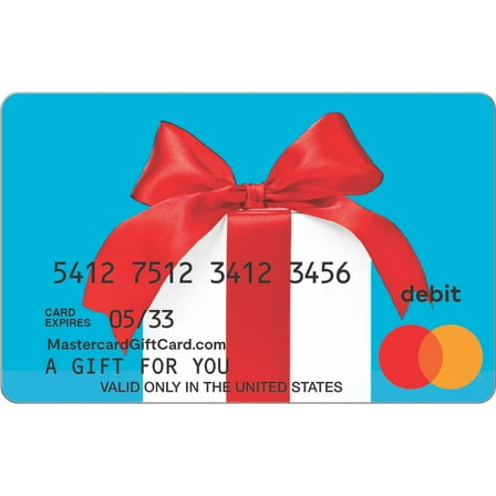 Mastercard® $20-$500 Red Bow eGift Card (Plus $6.84 Purchase Fee) [Email Delivery]