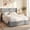 Gray, variant on ELLEGNT Queen Size Hydraulic Lift Storage Bed - Tufted Wingback Headboard with Hidden Under-Bed Compartment Beige