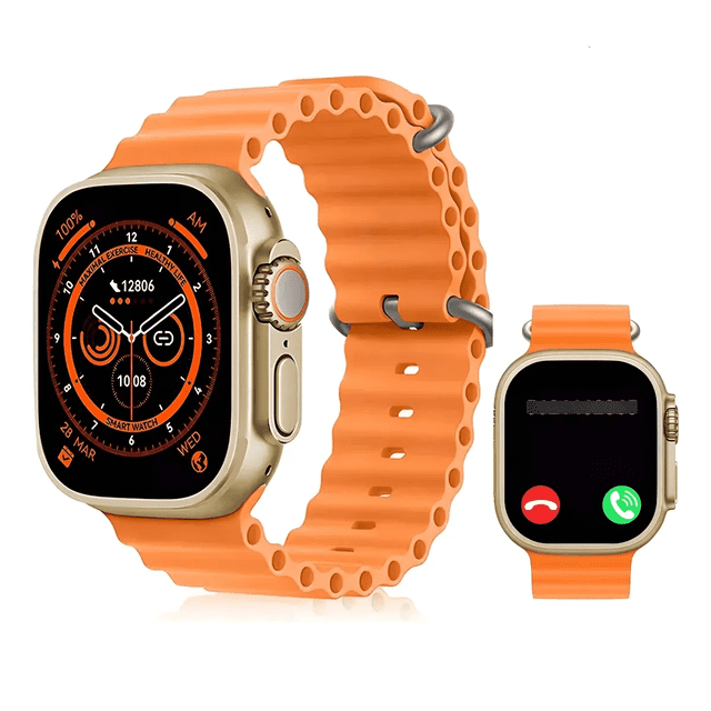Reloj Deportivo Inteligente Resistente Al Agua Para Hombres Xtellar Dorado Naranja