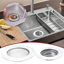 Kitecy Kitchen Sink Strainer Stainless Steel Sink Strainer Filter Mesh Drain Basket Kitchen Strainer Catcher Hair Food Waste , Wide Mesh Filter Stainless Edge Colander