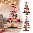 thumbnail image 1 of Decoraciones Navideñas de Escritorio de Madera Hombre Viejo Muñeco de Nieve Gnomo onlyliua, 1 of 5
