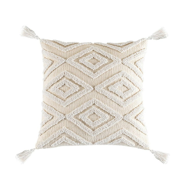 Funda de almohada Zulema Borlas Tejido 45x45 A