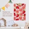 thumbnail image 7 of 12.5"x9" Red Strawberry Clipboards, Standard A4 Letter Size Nursing Clipboard with Low Profile Metal Clip Decorative Clip Board for Office Supplies,Gold, 7 of 7