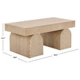 thumbnail image 3 of Safavieh Okashu Glam Ash Veneer Coffee Table, Bleached White, 3 of 10