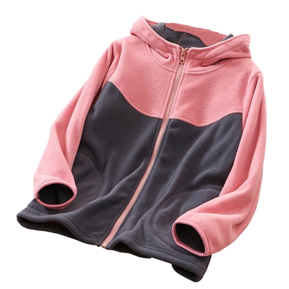 Vedolay Fall Coats for Kids Baby Girls Fall Winter Zipper Closure Coat Top Pink,130