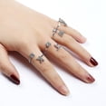 thumbnail image 5 of Anillos de dedo Simplicidad Letras inglesas Anillos Fash, 5 of 5
