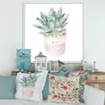 thumbnail image 2 of Designart 'Succulent and Cactus House Plants II' Farmhouse Framed Canvas Wall Art Print, 2 of 5