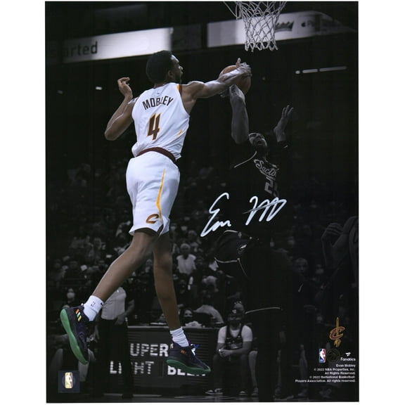 Evan Mobley Cleveland Cavaliers Autographed 11" x 14" Spotlight Block Photograph - Fanatics Authentic Certified