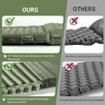 thumbnail image 5 of Aship 4.7" Thick Sleeping Pad for Camping, 500 lbs Camping Mattress with Foot Pump & Pillow, Upgraded Support Sleeping Mat Camping for Hiking Tent Backpack, 40D Nylon + TPU Coating, Single, Green, 5 of 8