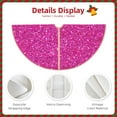 thumbnail image 5 of Kll Rose Red Glitter Christmas Tree Skirt ,Party Decorations Farmhouse For Christmas Decorations Holiday Party, 5 of 8