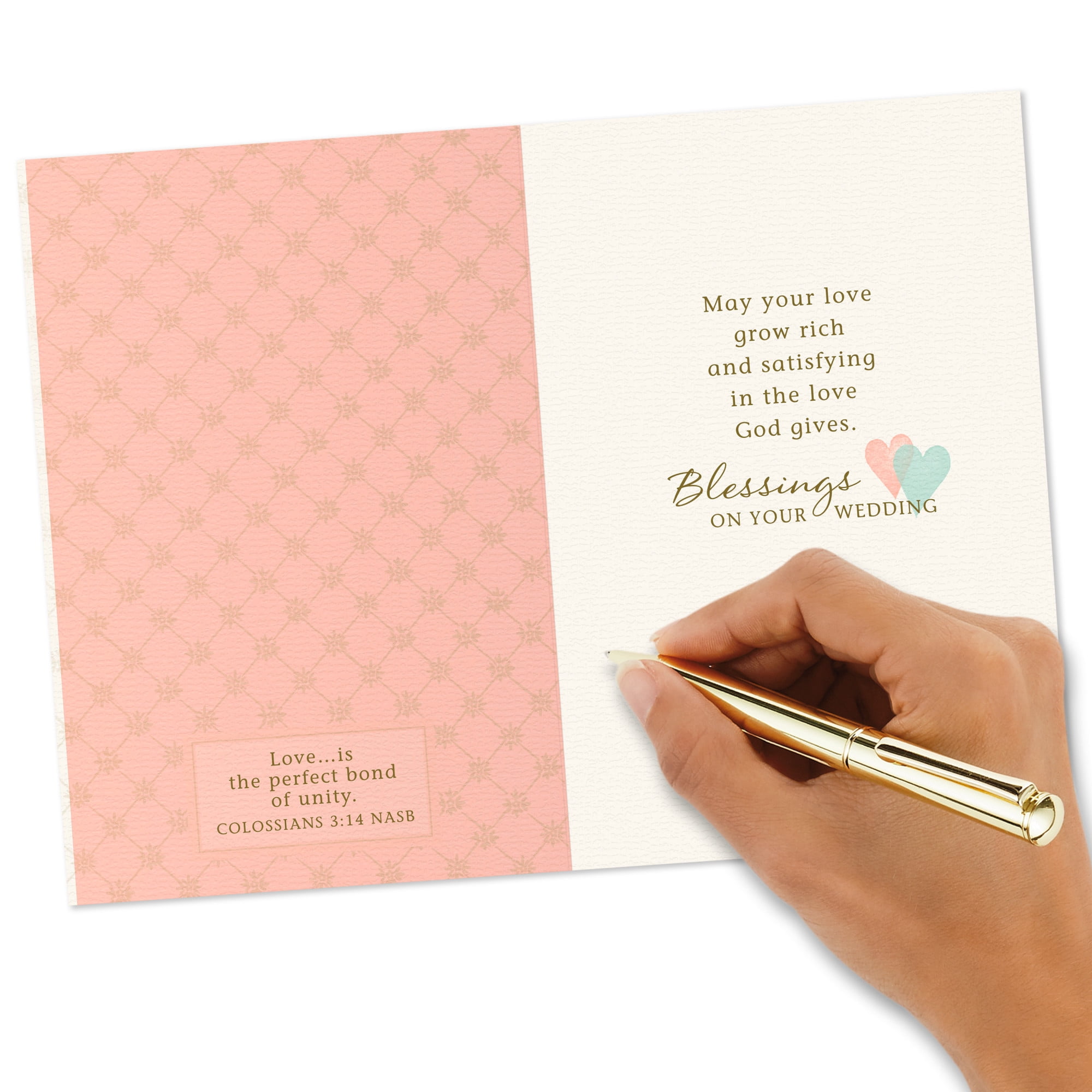DaySpring Religious Wedding Card (Two Hearts, One Love)