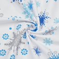 thumbnail image 5 of Christmas Tablecloth, Blue Snowflake Table Cloth, Xmas Holy White Tablecloths for Dining Kitchen Winter Holiday, Waterproof Table Cover for New Year Party Home Decor, Rectangle 60 x 84 Inch, 5 of 5
