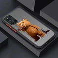 thumbnail image 3 of Matte Case for Samsung Galaxy M62 M53 M52 M51 M33 M32 M31 M30S M23 5G J8 J7 J6 J5 J4 Case Funda Capa Naughty T-Teddy Bear Couple, 3 of 5
