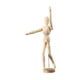 thumbnail image 3 of Maniquí de artista modelo de madera maniquí masculino con soporte móvil articulado flexible L, 3 of 9