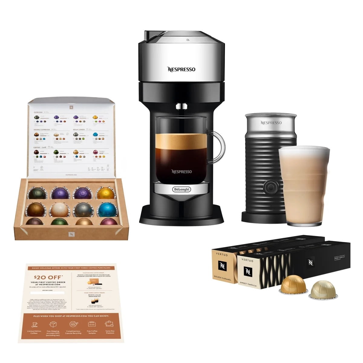 Nespresso Vertuo Lattissima ENV300B Coffee Machine with Milk