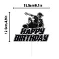 thumbnail image 3 of Adorno para Pastel HMCON Skateboard Calavera Feliz Cumpleaños, 3 of 6