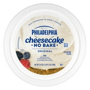 Philadelphia No Bake Cheesecake Filling, 1 Tub, for Quick and Easy Desserts, Original, No Artificial Preservatives, Flavors or Dyes, 24.3 oz