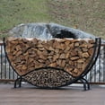 thumbnail image 2 of 8' Round Firewood Log Rack with Kindling Kit and 1' Cover, 2 of 2