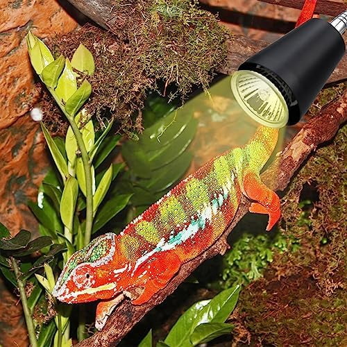 Reptile Heat Lamp Bulbs 110V, 2-Pack UVA/UVB Light for Turtles, 360° Rotatable Heating Lamp for Aquarium Terrarium, Aquatic Plants, Lizards and Snakes