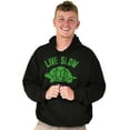 thumbnail image 5 of Live Slow Turtle Tortoise Animals Hoodie Sweatshirt Women Men Brisco Brands S, 5 of 6