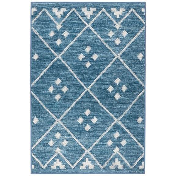 Dash & Albert Kota Machine Washable Rug, 4' x 6', Indigo