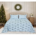 thumbnail image 3 of RUVANTI Flannel Sheets King Size - 100% Cotton Brushed King Bed Sheets Set - Deep Pockets 16 Inches - All Seasons Breathable & Extra Soft - Warm & Cozy, 4 Piece, Soul Dog, 3 of 8