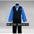 thumbnail image 3 of Boys Toddler Pinstripe Vest Suit Blue Shirt, 3 of 3