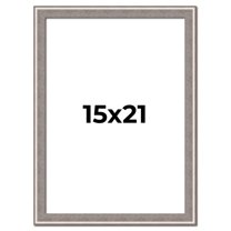 15x21 Frame Grey Real Wood Picture Frame Width 1.25 inches | Interior Frame Depth 0.5 inches | Hans