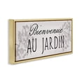 thumbnail image 2 of Stupell Industries Farmhouse French Garden Welcome Gold Floating Frame Canvas Art, 31 x 14, by Lil' Rue, 2 of 7