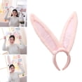 thumbnail image 3 of Diadema de orejas de conejo perfecl Rosa, 3 of 7
