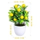 thumbnail image 2 of Decoración de plantas de planta artificial de limón en maceta de falso, 2 of 7