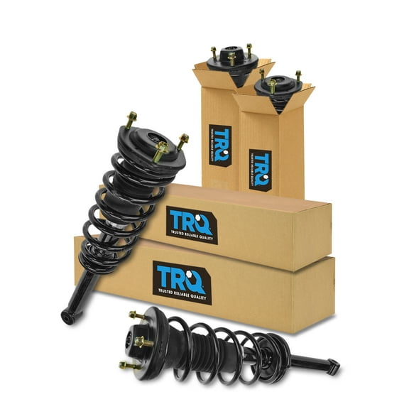 TRQ Loaded Shock Spring Assembly Front Rear LH RH Kit Set of 4 for 90-00 LS400 SCA61083