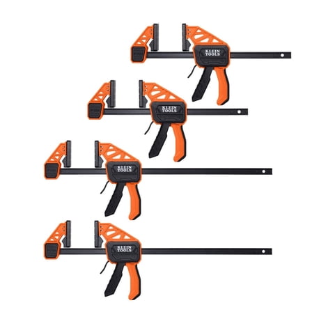 Klein Tools Speed-Klamp 6-Inch And 12-Inch, 150-Pound, 4-Pack