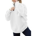thumbnail image 3 of Womens Oversized Sweatshirts Hoodies Half Zip Pullover Fall  Outfits 2023  Clothes, Womens Sweatshirts Half Zip Cropped Pullover Fleece Quarter Zipper Hoodies Fall outfits Clothes, 3 of 6