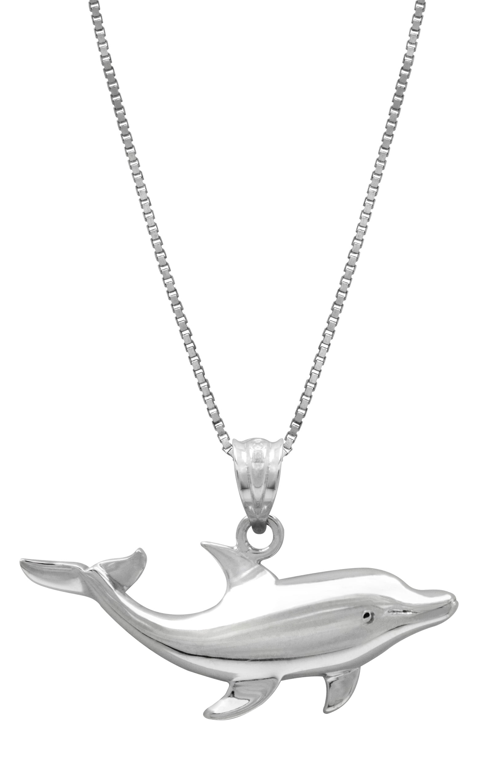 London Manori Charm Collection Silver Dolphin Necklace