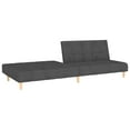 thumbnail image 3 of vidaXL 2-Seater Sofa Bed Dark Grey Fabric, 3 of 5