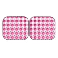 thumbnail image 7 of Balery 2 Piece Plaid Heart Car Windshield Sun Shade|Foldable Front Windshield Shade for Car Front Window for Most Sedans SUV Truck-Medium, 7 of 7