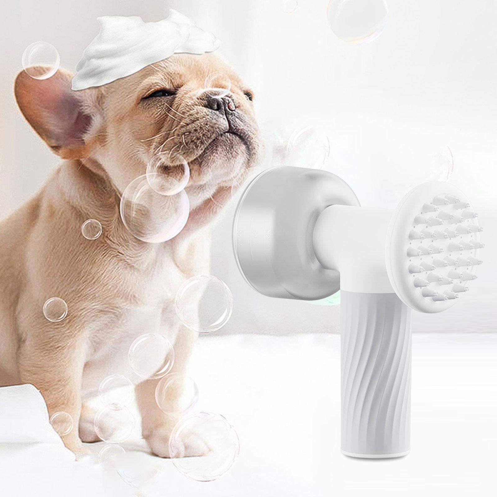 Comotech 3PCS Dog Bath Brush | Dog Shampoo brush | Dog Scrubber for Bath |  Dog Bath Brush Scrubber | Dog Shower/Washing Brush with Adjustable Ring
